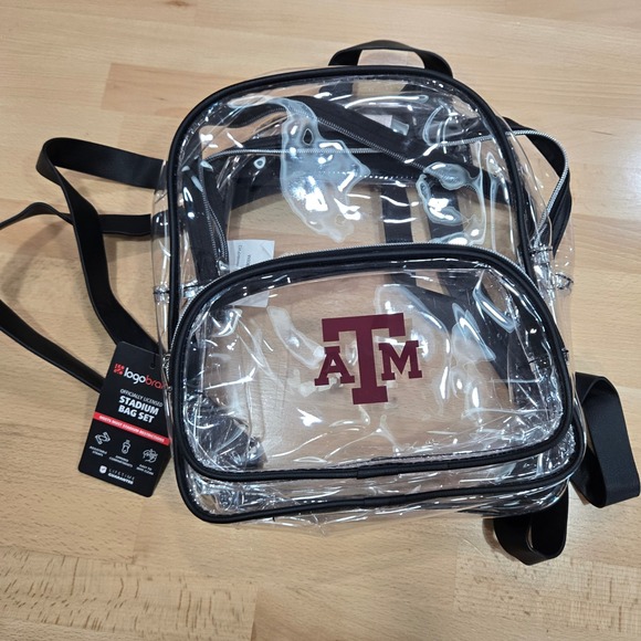 Texas A&M Aggies Clear Stadium Backpack Logo Brands NCAA College - Picture 1 of 6